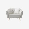 Green fabric chair